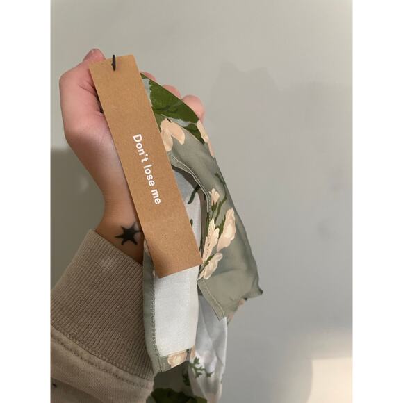 NWT Reformation Marguerite‎ Silk Dress in Tarragon Size 14 - Picture 15 of 15